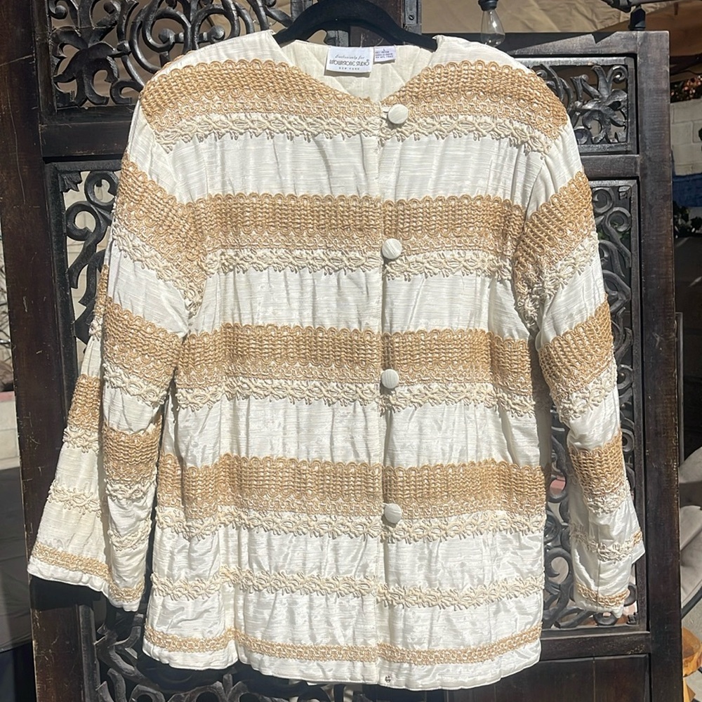 Vintage Brownstone Lightweight Quilted Coat L